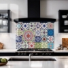 Moroccan Tiles Glass Splashback