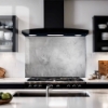 Polished Concrete Glass Splashback