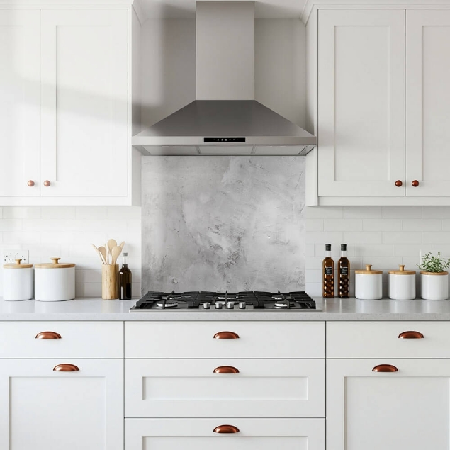 Polished Concrete Glass Splashback Polished Concrete Glass Splashback