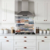 Stacked Stone Glass Splashback