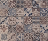 Antique Cement Tile Glass Splashback