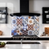Multi Encaustic Tile Splashback