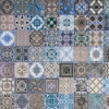 Scarf Print Glass Splashback