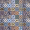 Mediterranean Tiles Glass Splashback