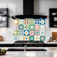 Seamless Mosaic Glass Splashback