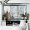 Antique Silver Mirror Splashback