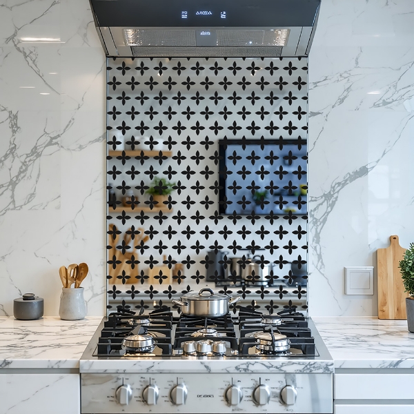 Picture of Classic Quatrefoil Mirror Splashback