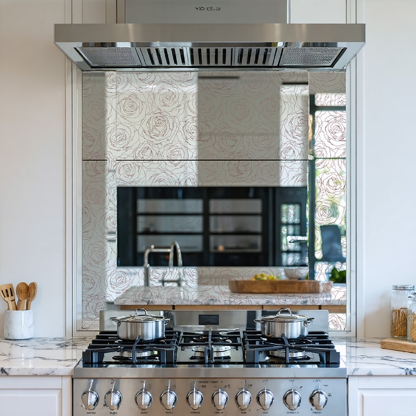 Picture of English Rose Mirror Splashback