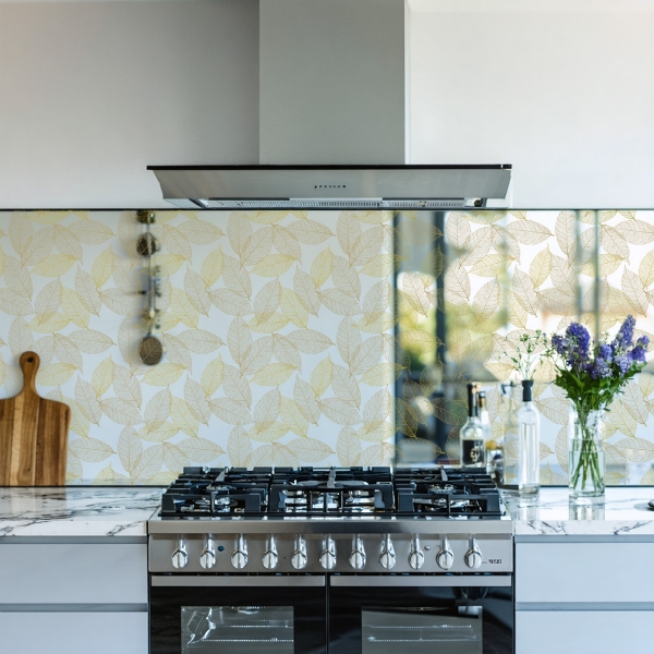 Picture of Golden Leaf Mirror Splashback