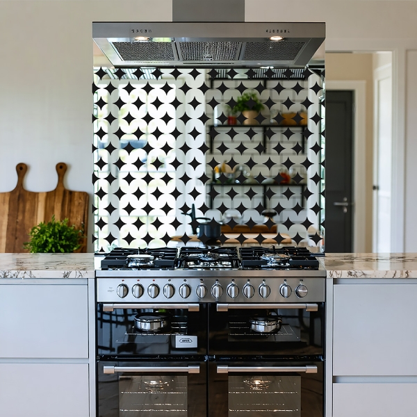 Picture of Diamond Pattern Mirror Splashback