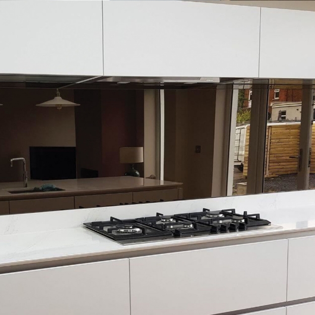Show details for Bronze Mirror Splashback Picture of Bronze Mirror Splashback