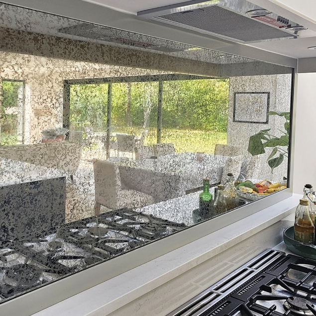 Show details for Stratus Mirror Splashback Picture of Stratus Mirror Splashback