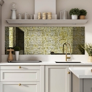 Picture of Gold Nuvola Mirror Splashback