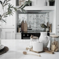 Antique Silver Mirror Splashback