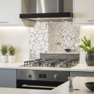 Rusted Vein Mirror Splashback