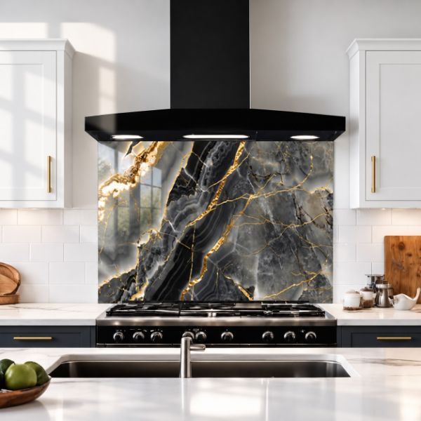Gold Onyx Stone Splashback